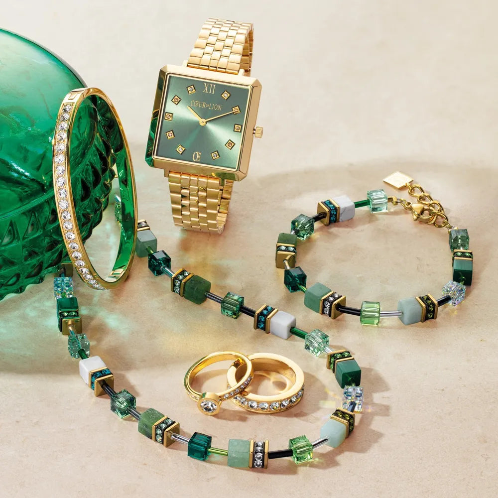 GeoCUBE® Iconic Precious Stone Bracelet green