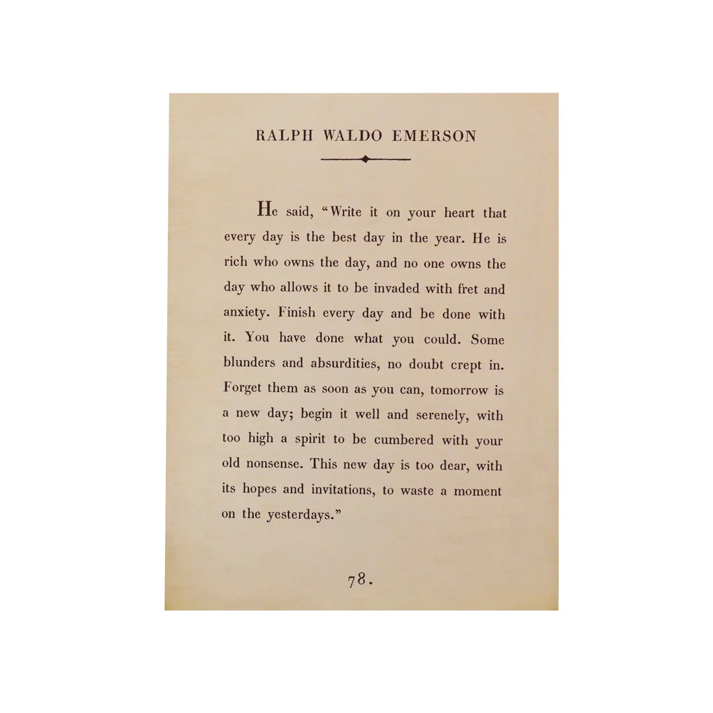 Ralph Waldo Emerson art print