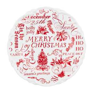 Word Christmas Plate