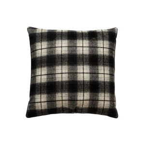 Black and White Plaid Pillow