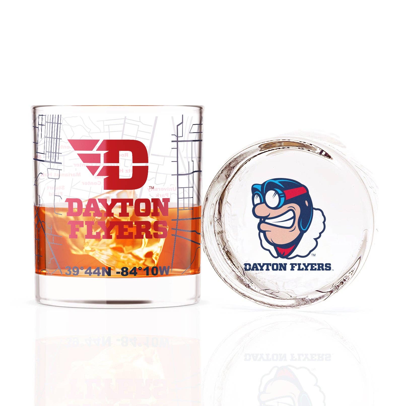 University Of Dayton Rocks Glass