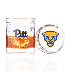 University Of Pittsburgh Rocks Glass