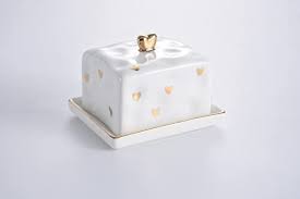 Hearts Butter Dish